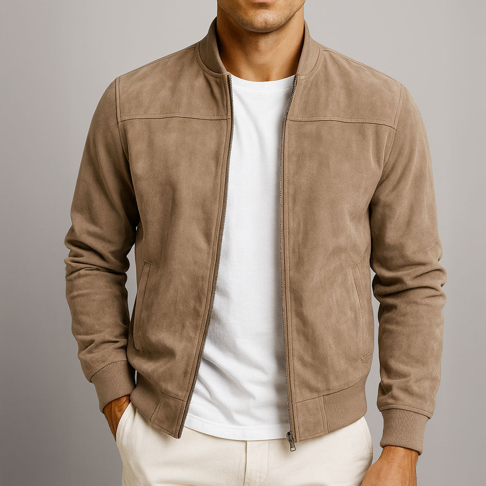 Chaqueta de ante para hombre