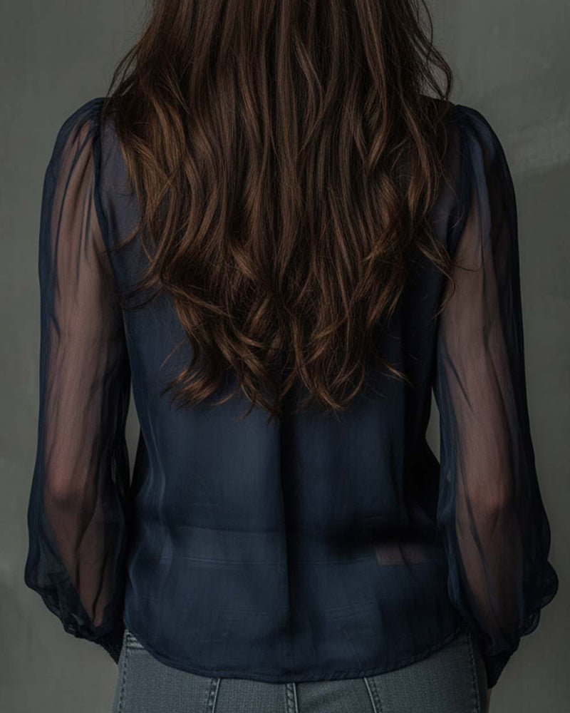 Helen | Blusa de media cremallera de manga larga de punto
