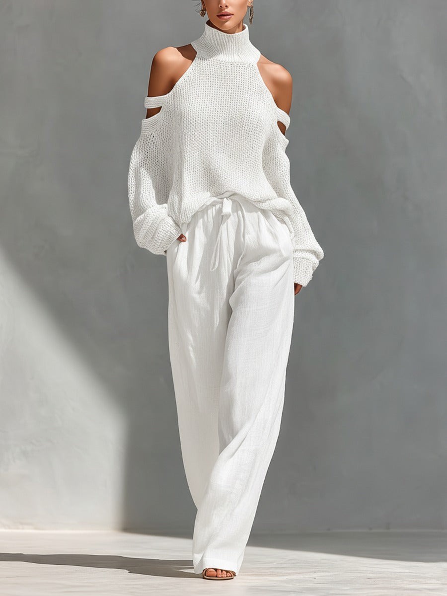 Camilla | Conjunto moderno de punto y lino