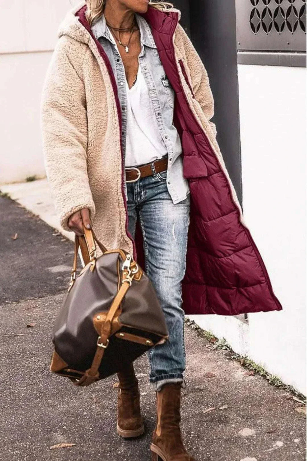 chaqueta reversible
