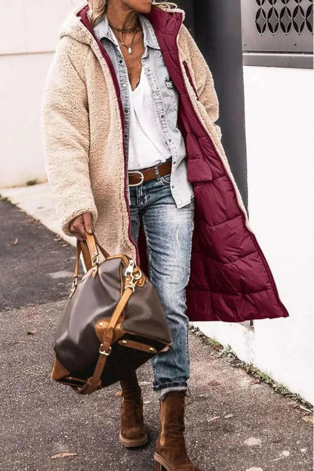 chaqueta reversible