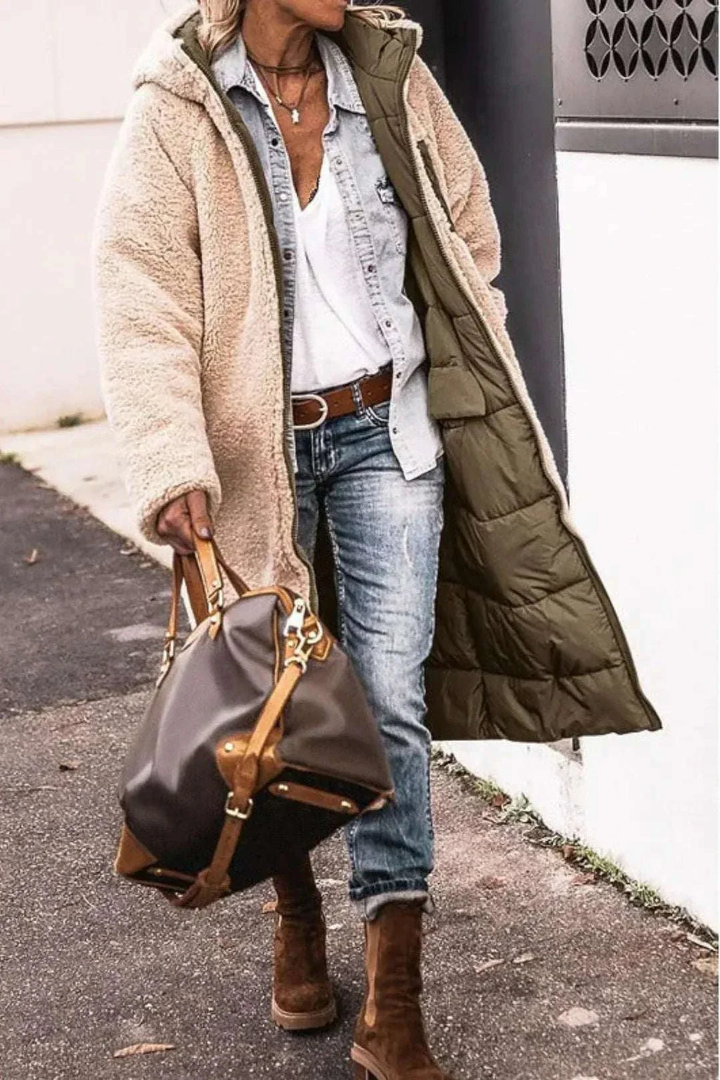 chaqueta reversible