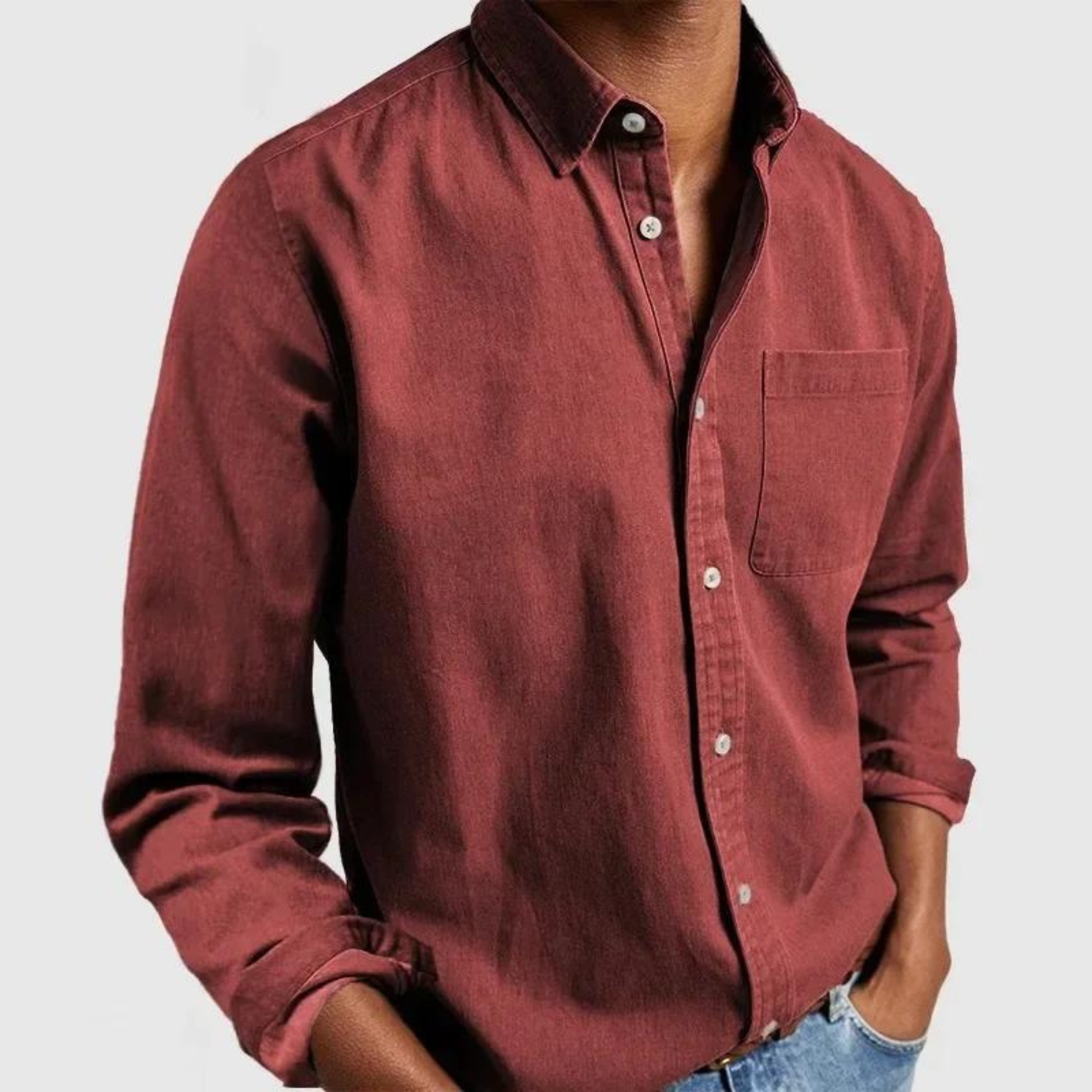 Alvin - Camisa informal de alta calidad
