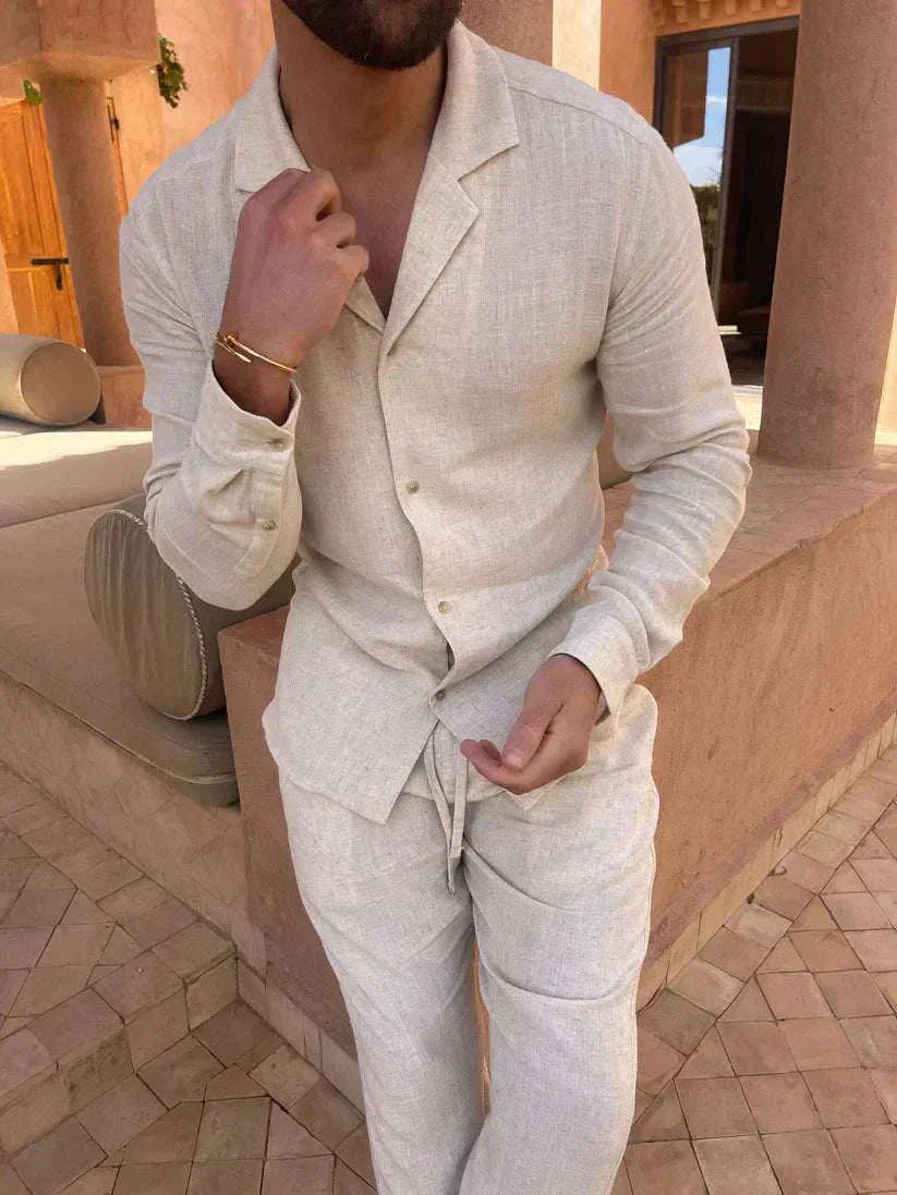 Traje de lino