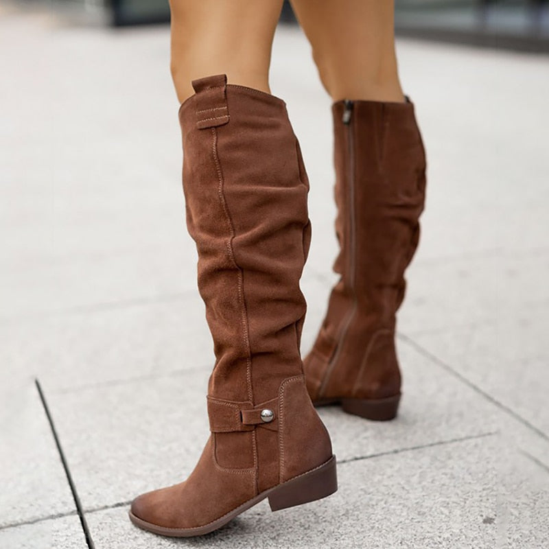 Zavira | Botas de ante elegantes y cálidas para mujeres