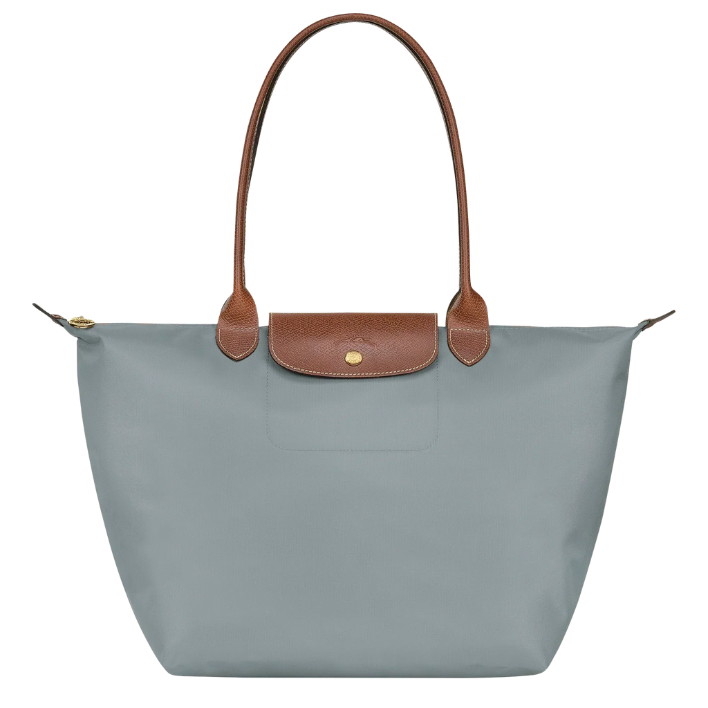 Bolso tote Le Pliage grande, color acero