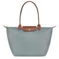 Bolso tote Le Pliage grande, color acero