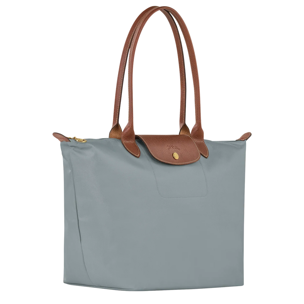 Bolso tote Le Pliage grande, color acero