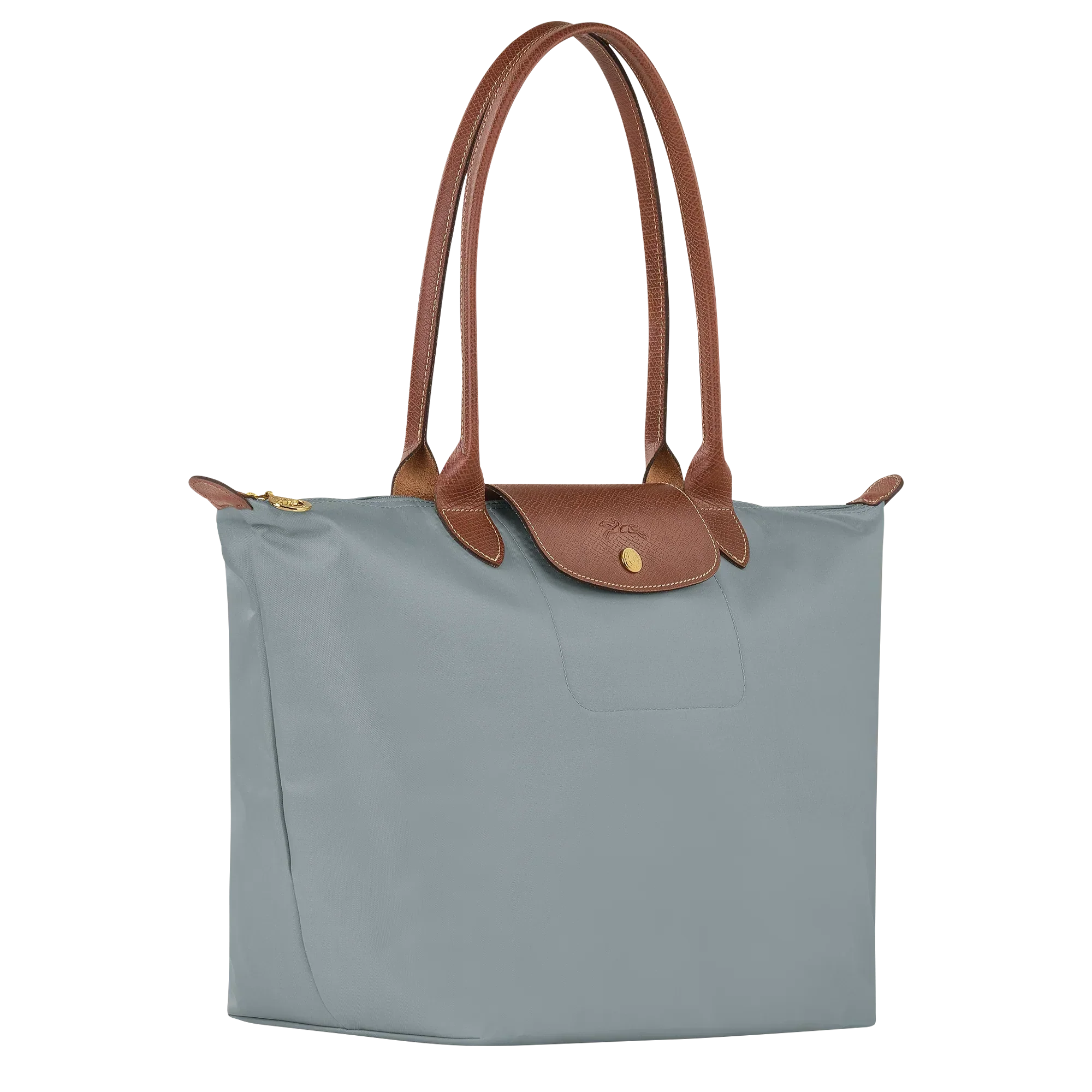 Bolso tote Le Pliage grande, color acero
