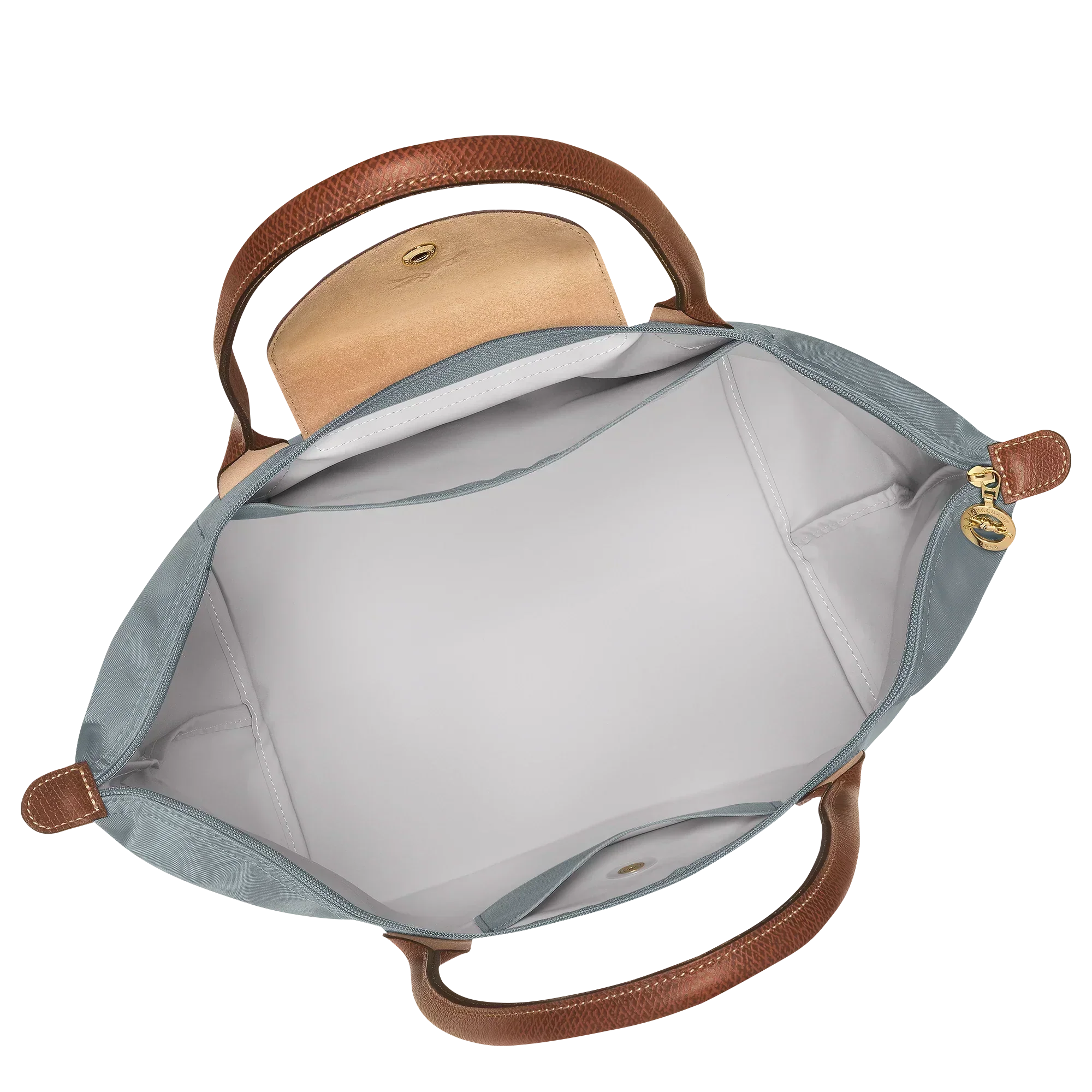 Bolso tote Le Pliage grande, color acero