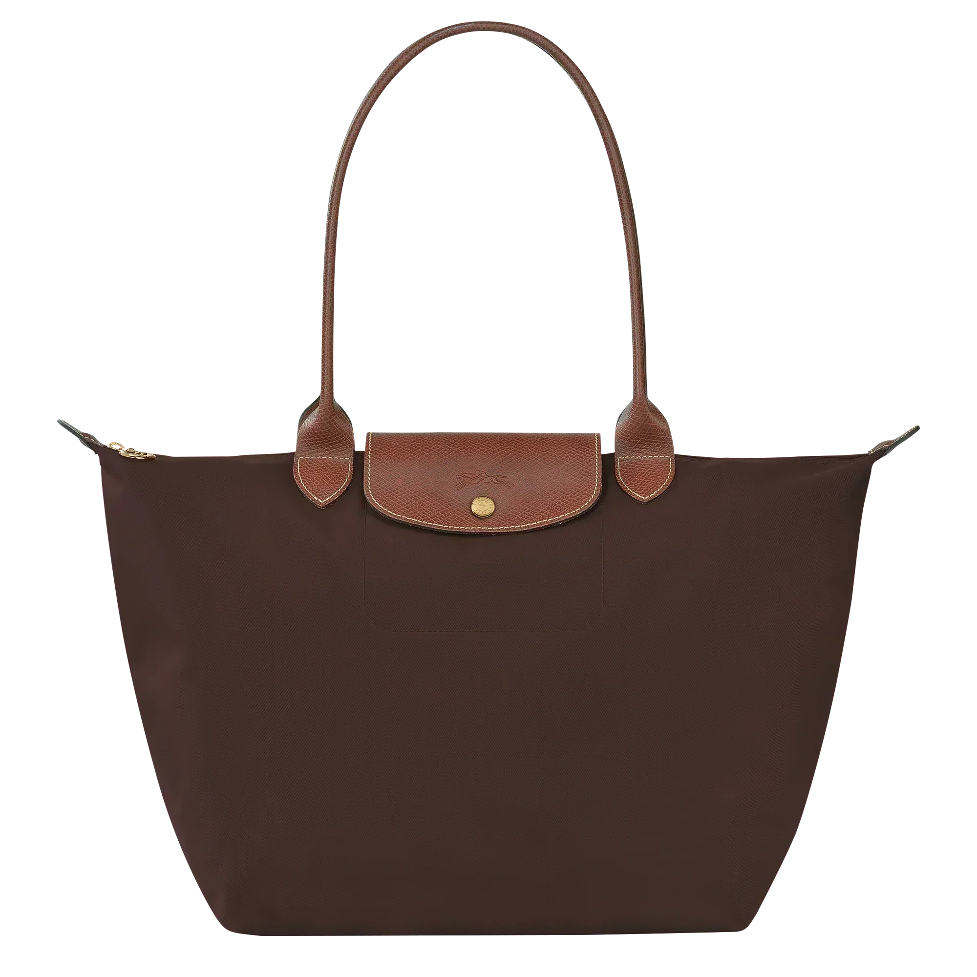 Bolso grande Le Pliage, color ébano