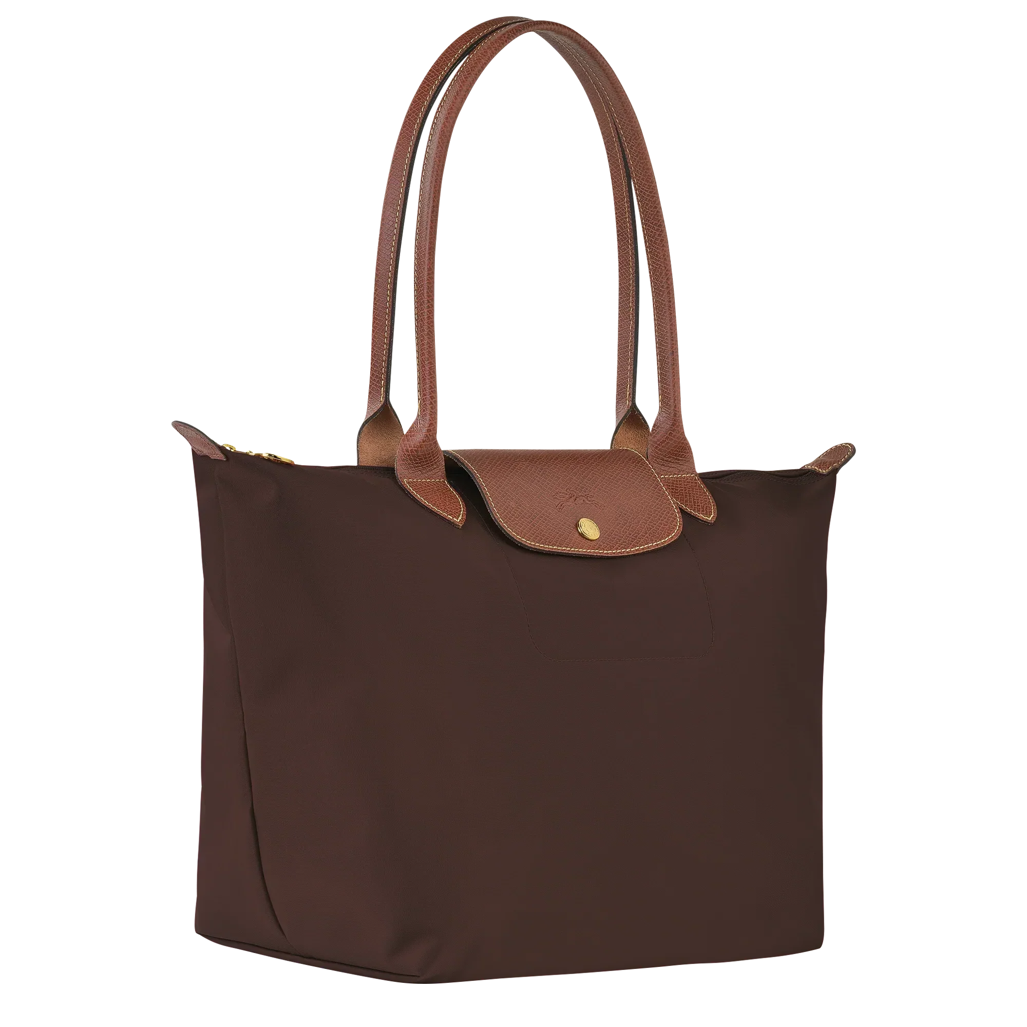 Bolso grande Le Pliage, color ébano