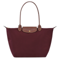 Bolso grande Le Pliage, color burdeos