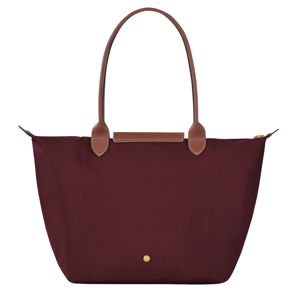 Bolso grande Le Pliage, color burdeos