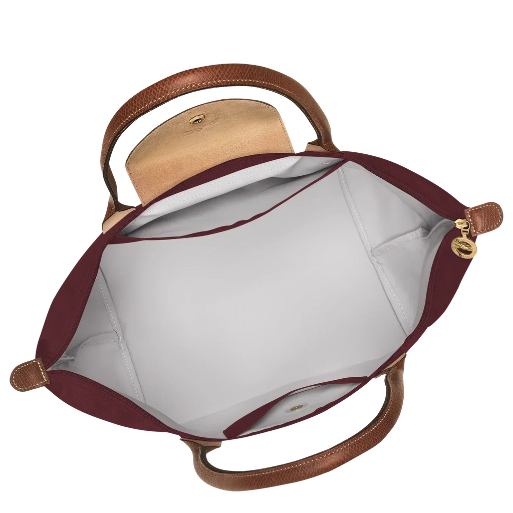 Bolso grande Le Pliage, color burdeos
