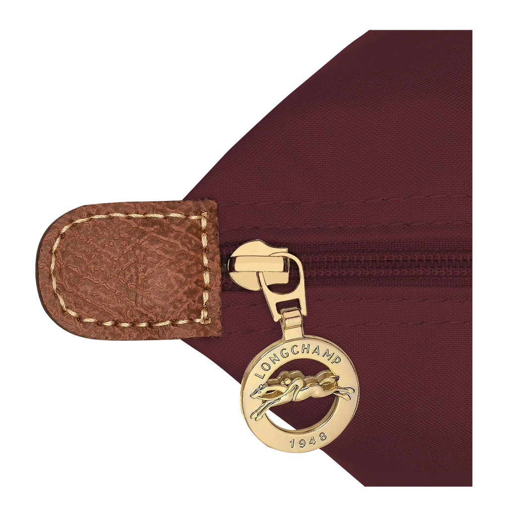 Bolso grande Le Pliage, color burdeos