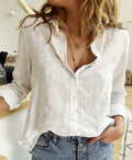 Aurélie™ — Blusa elegante de algodón con un estilo natural