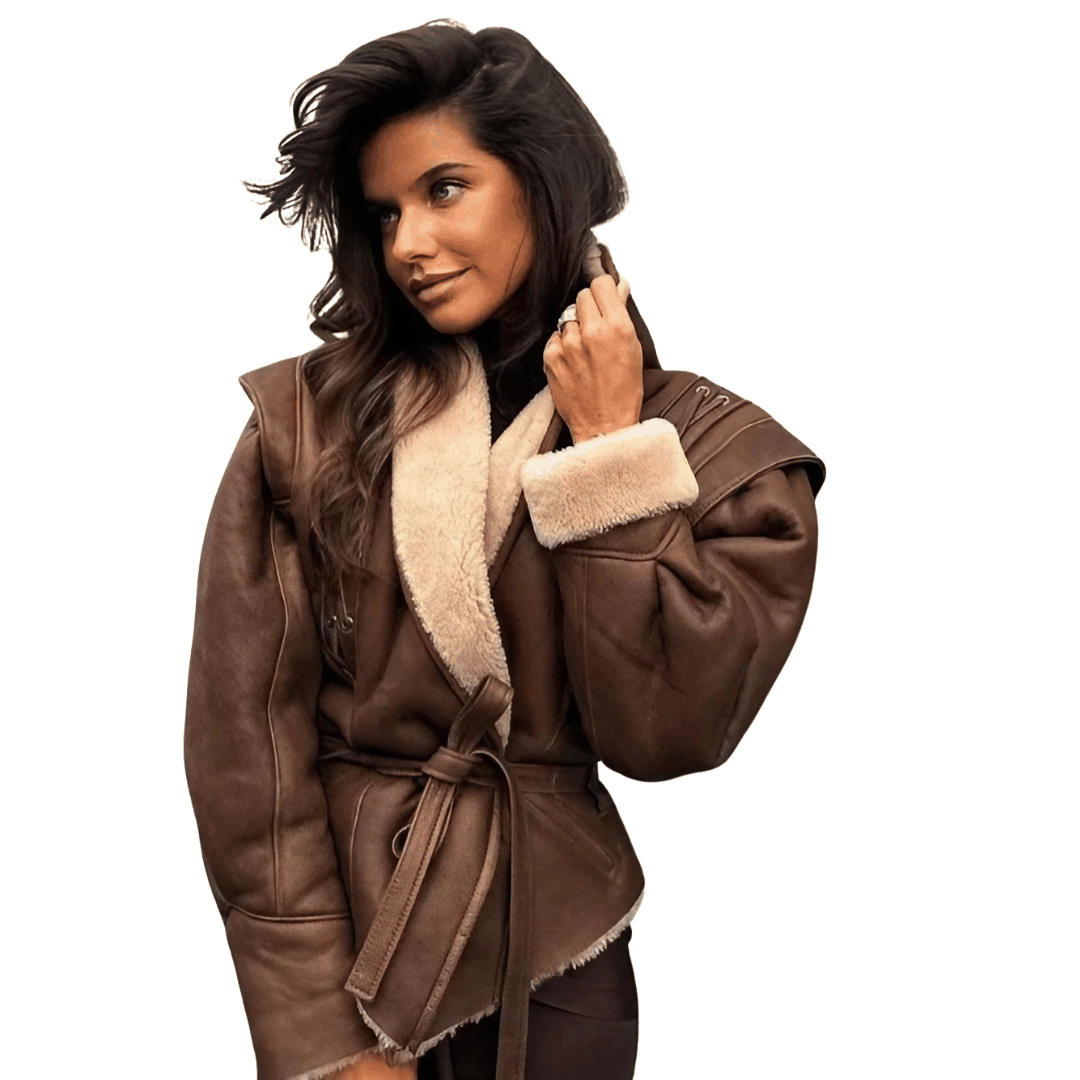 Chaqueta con efecto pelo