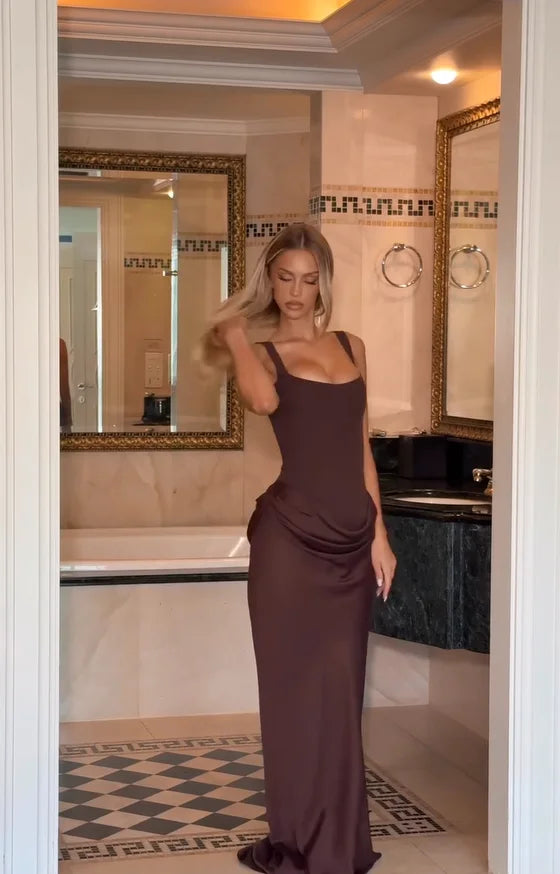 Sofía - Vestido Largo Off-Shoulder Elegante
