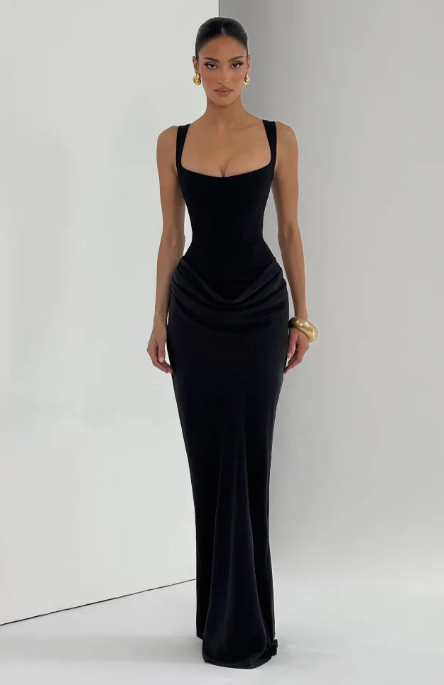 Sofía - Vestido Largo Off-Shoulder Elegante