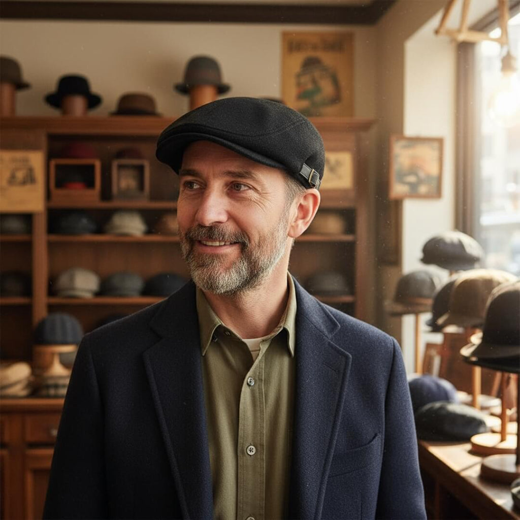Wool Blend Flat Cap | NAPLES