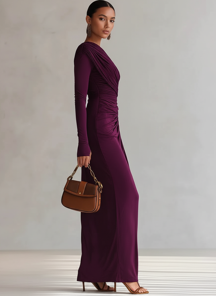 Rhianna™ Vestido Maxi Elegante + Manga