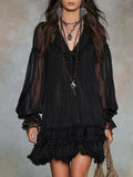 Vestido corto negro