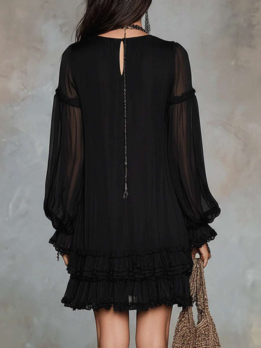 Vestido corto negro