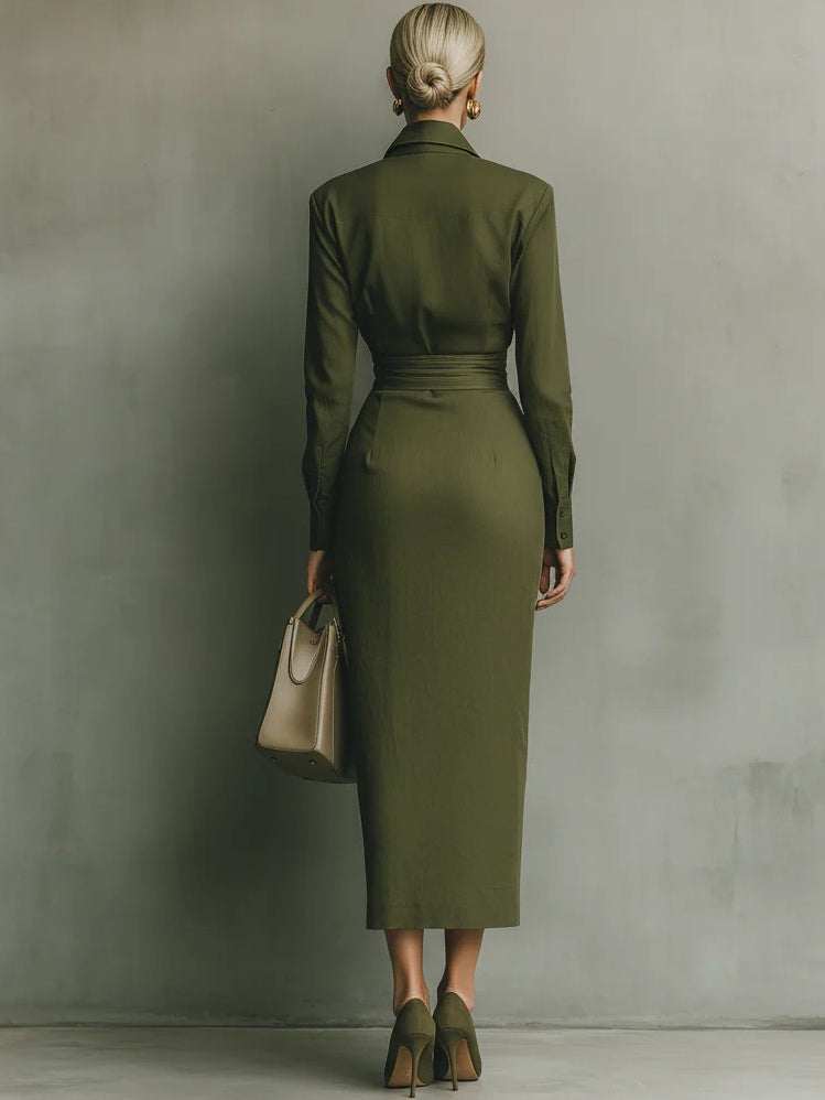 vestido cruzado