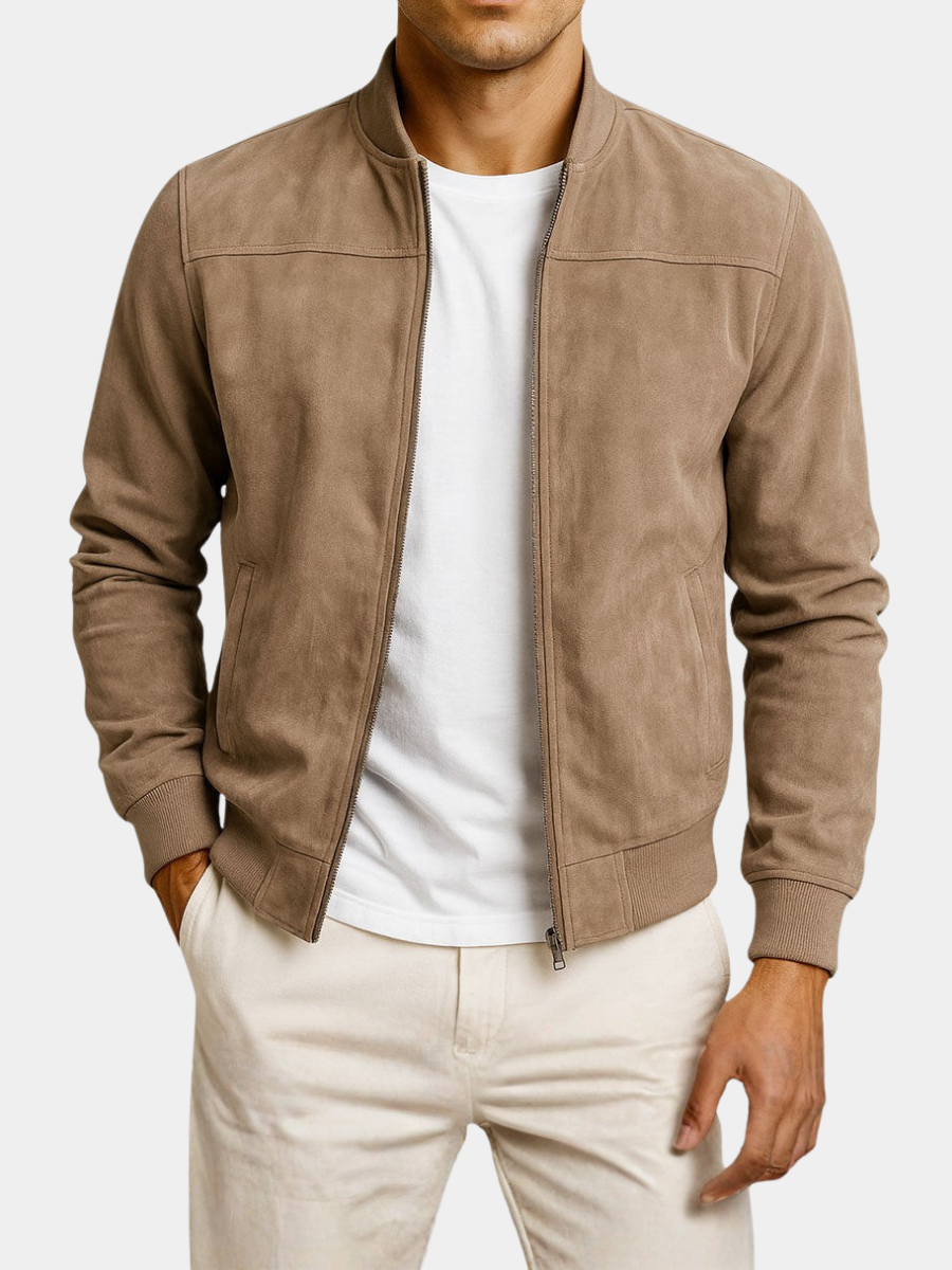Chaqueta de ante para hombre