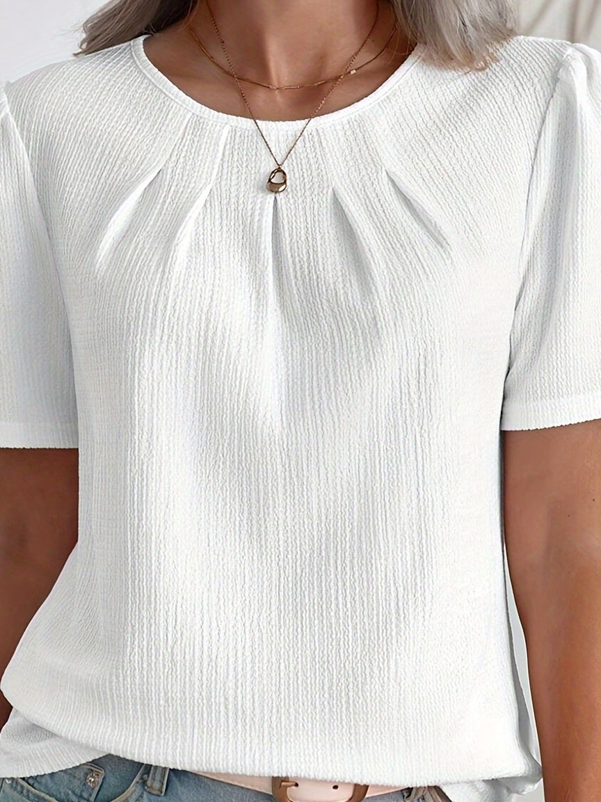 Camiseta elegante con un sutil relieve