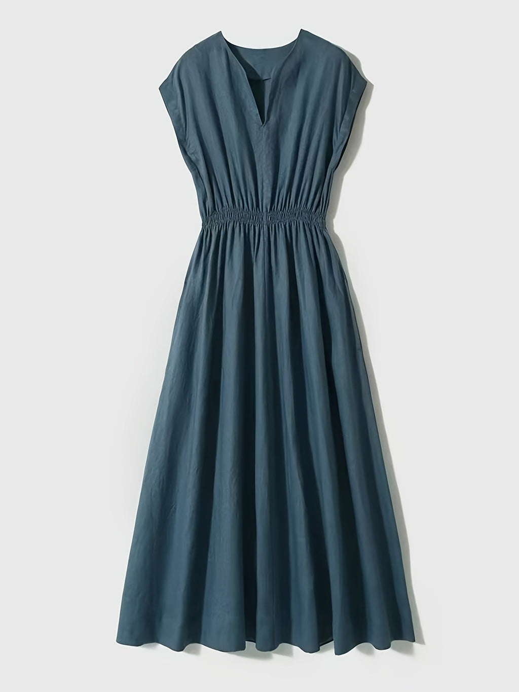 Vestido fluido y elegante de mezcla de lino