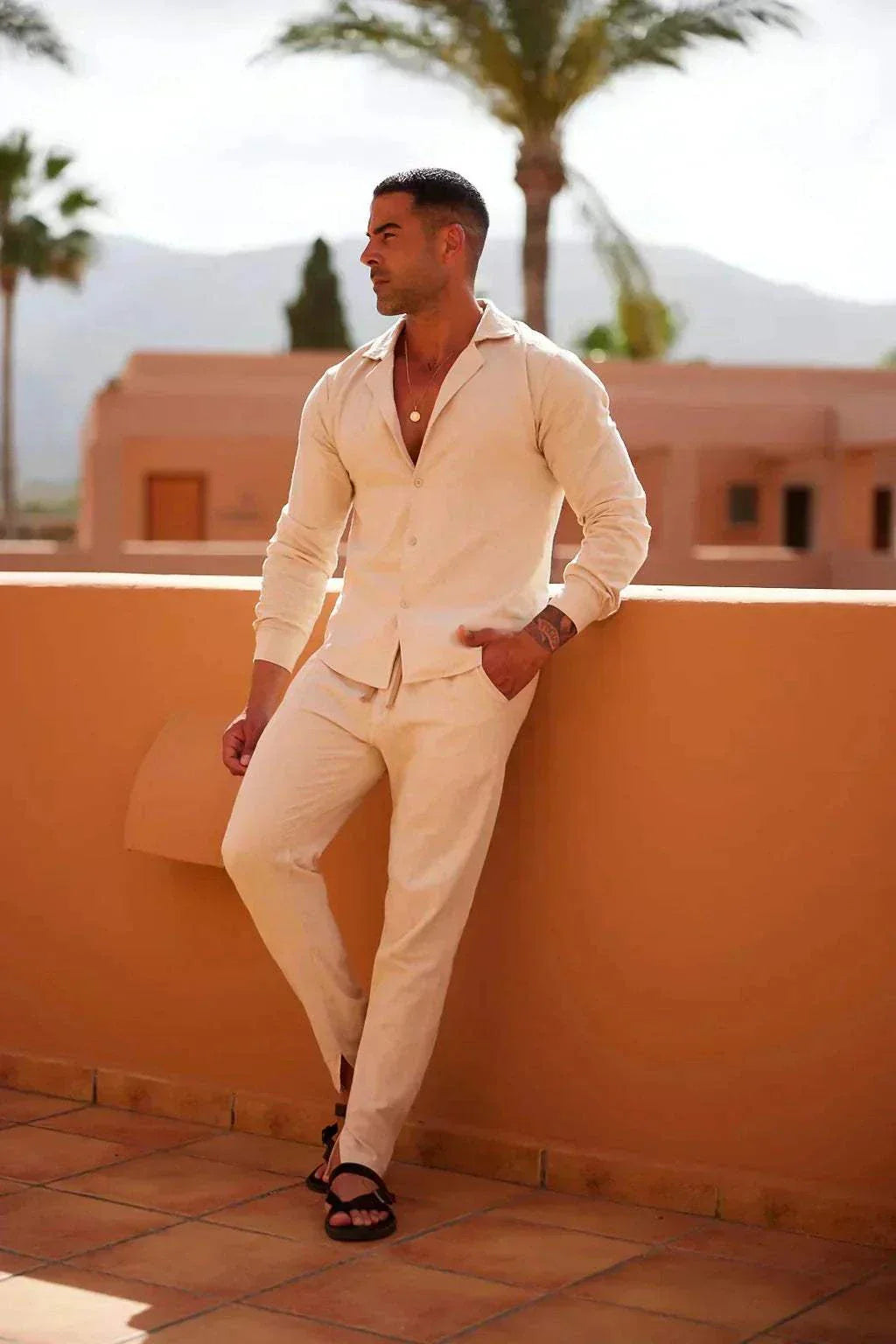 Traje de lino