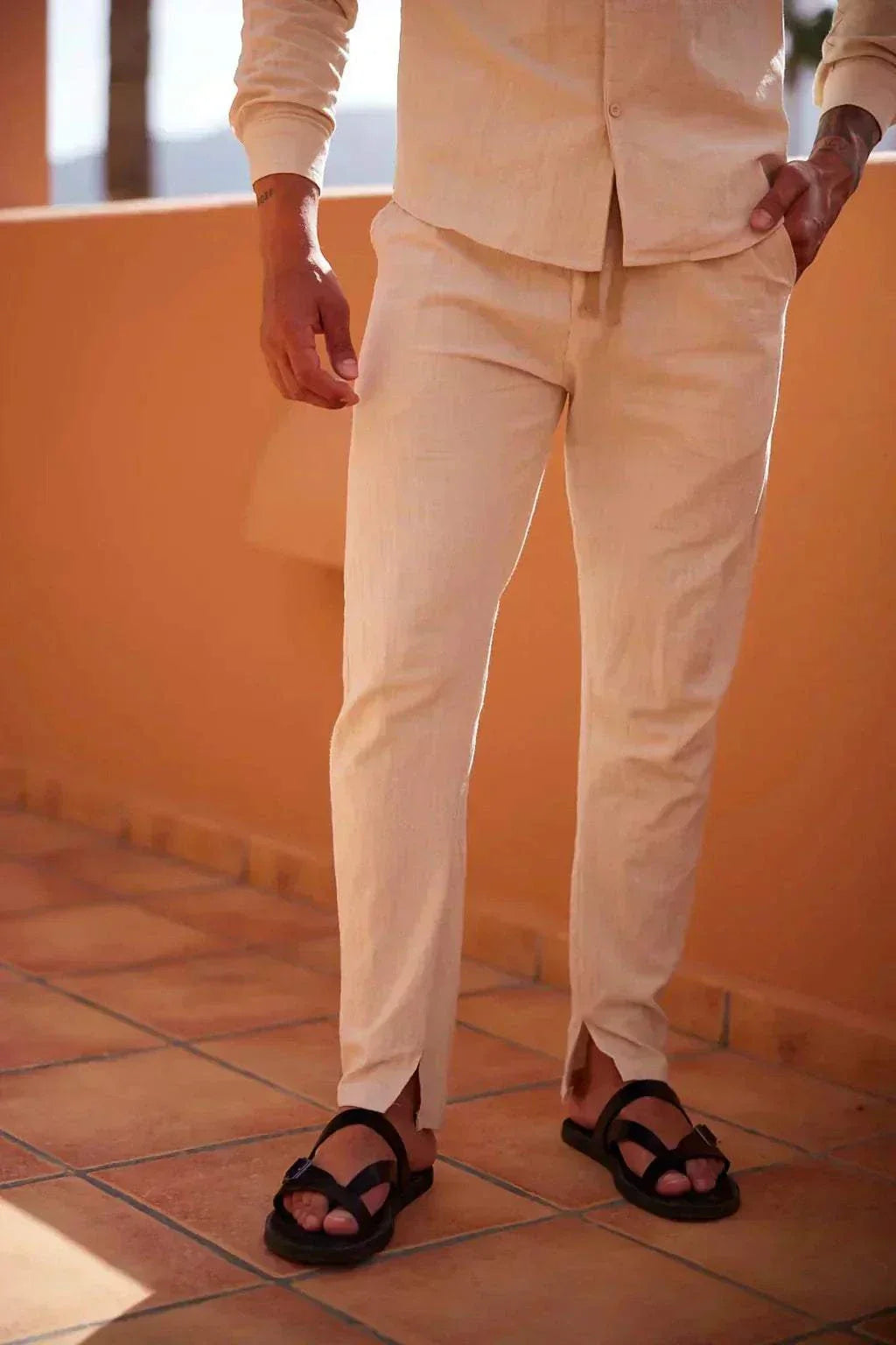 Traje de lino