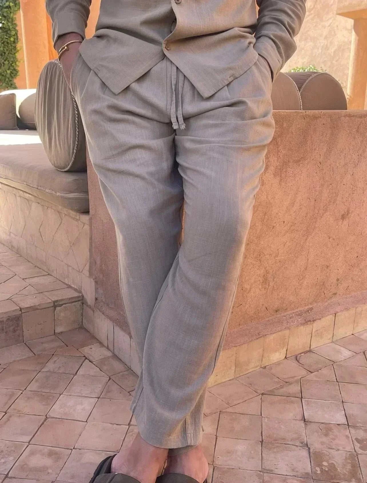 Traje de lino