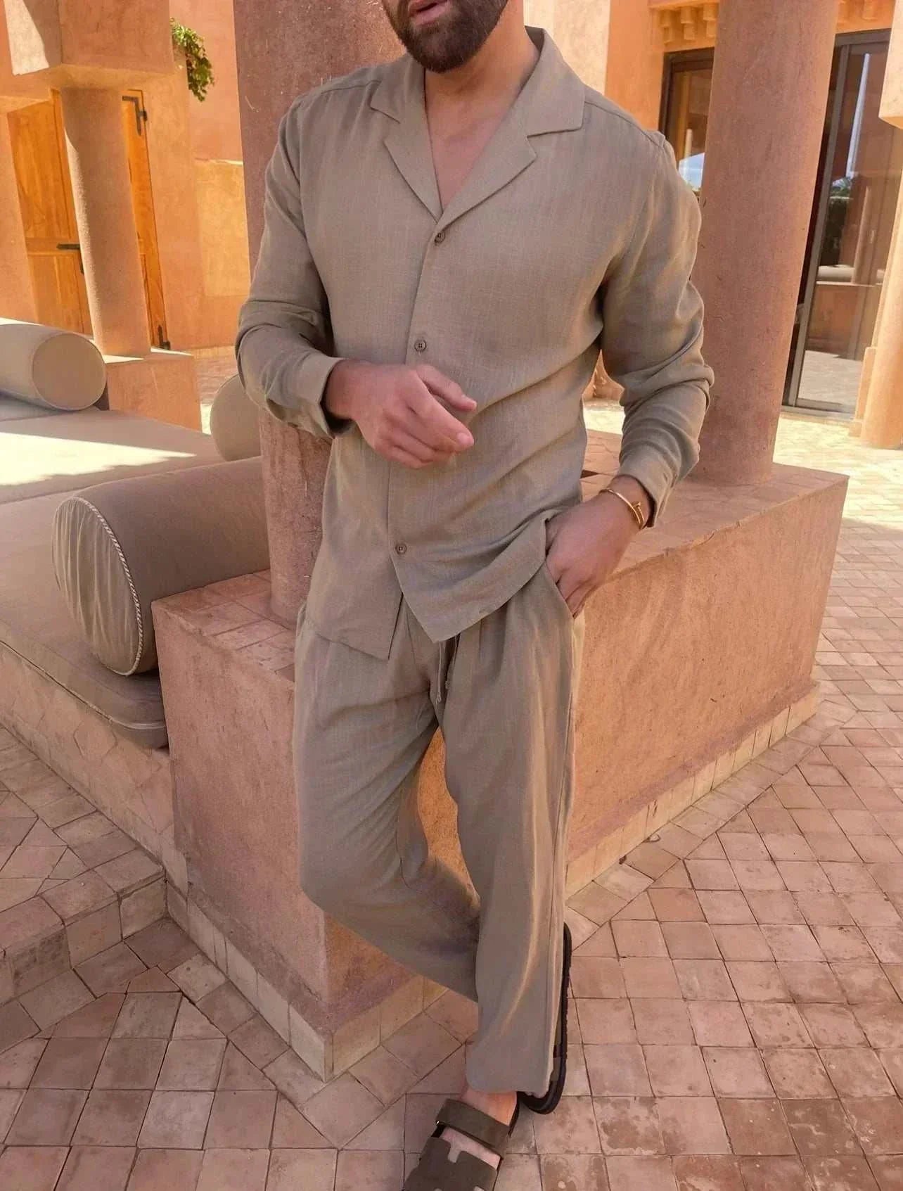 Traje de lino