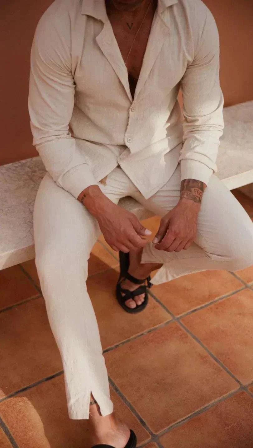 Traje de lino