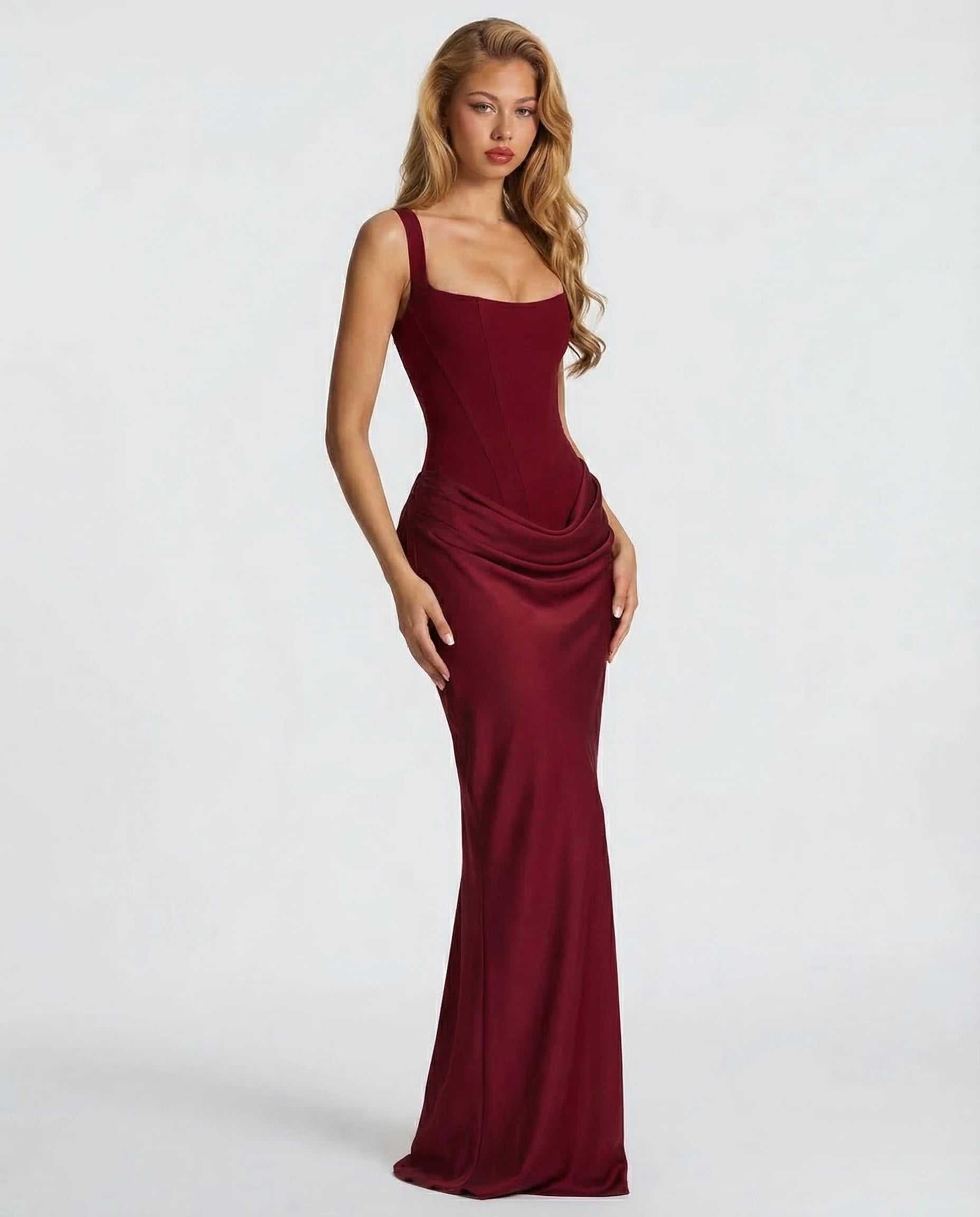 Vestido drapeado