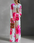 Beatriz · Conjunto casual con camisa floral y pantalón