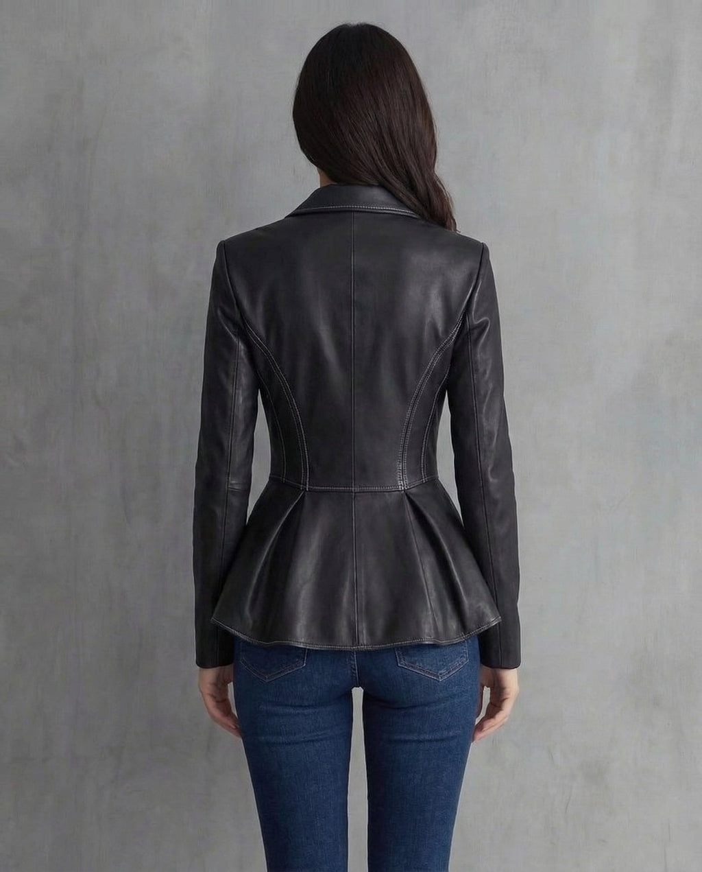 Adriana · Chaqueta biker con cuello solapa