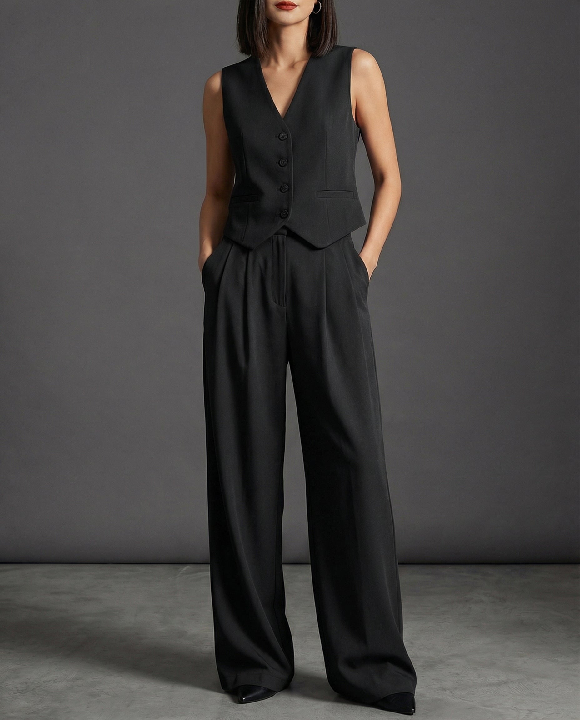 Victoria · Conjunto ejecutivo con chaleco y pantalón