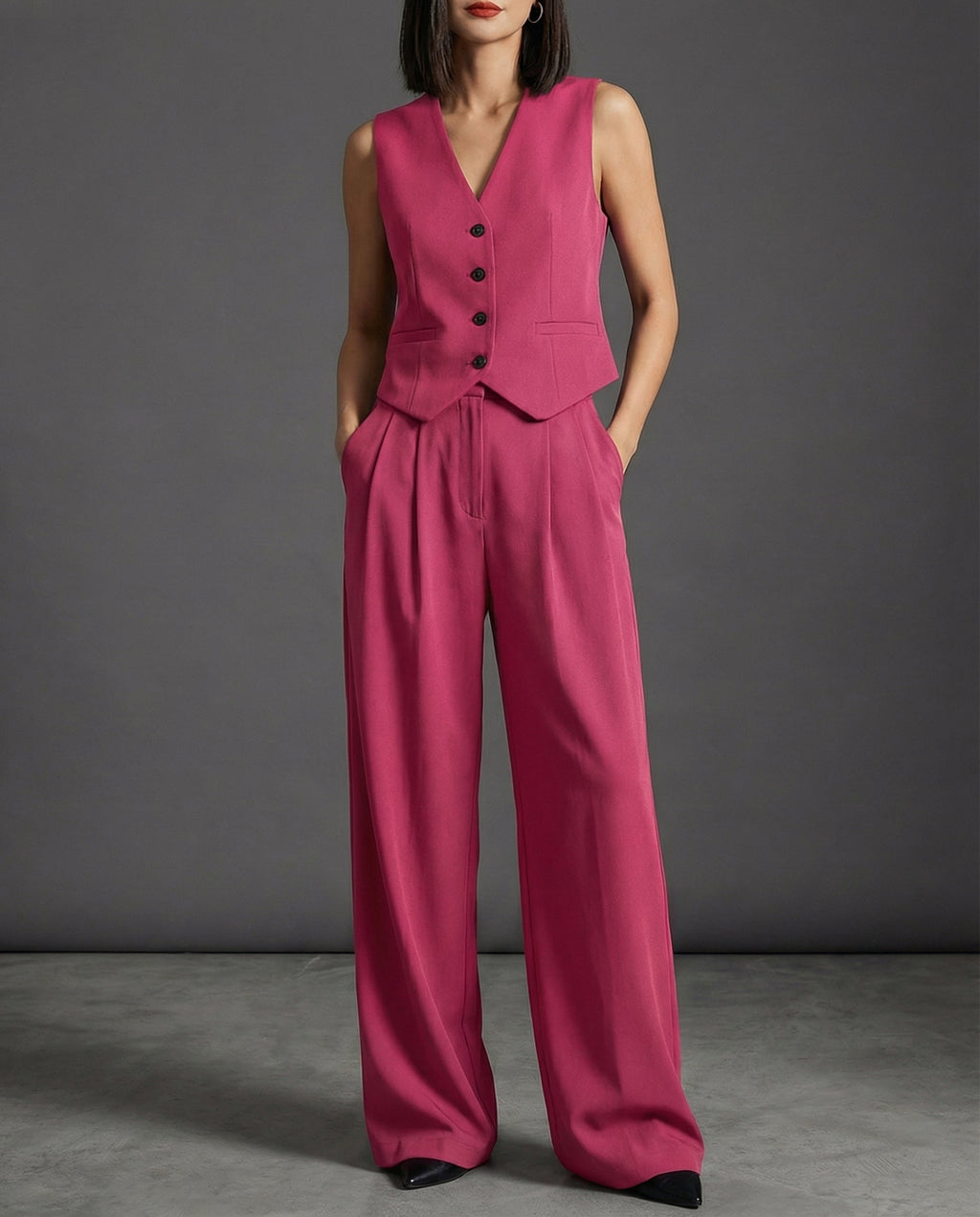 Victoria · Conjunto ejecutivo con chaleco y pantalón