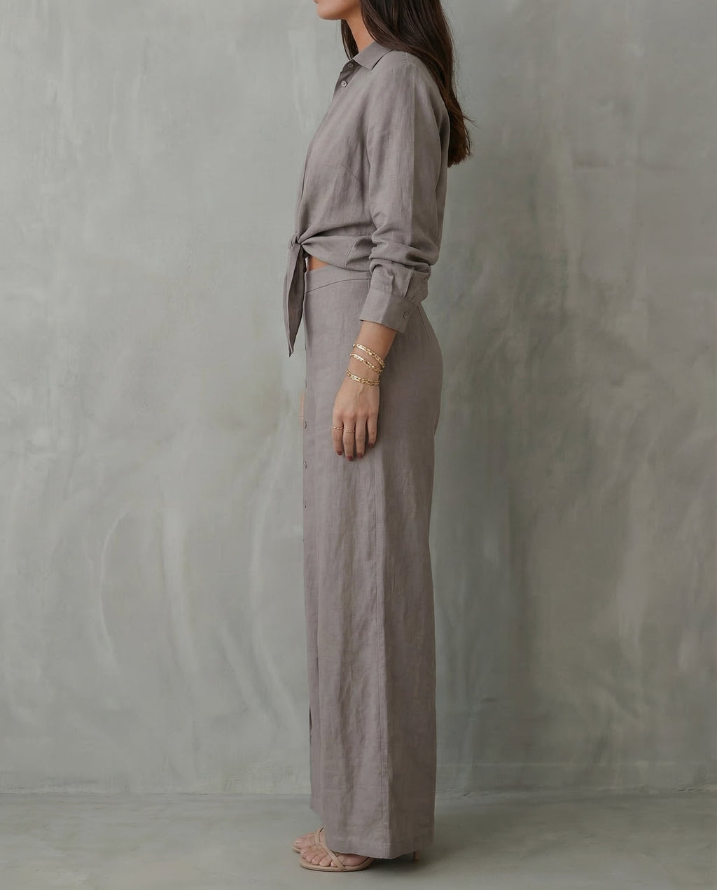 Constanza · Conjunto elegante con cárdigan y pantalón