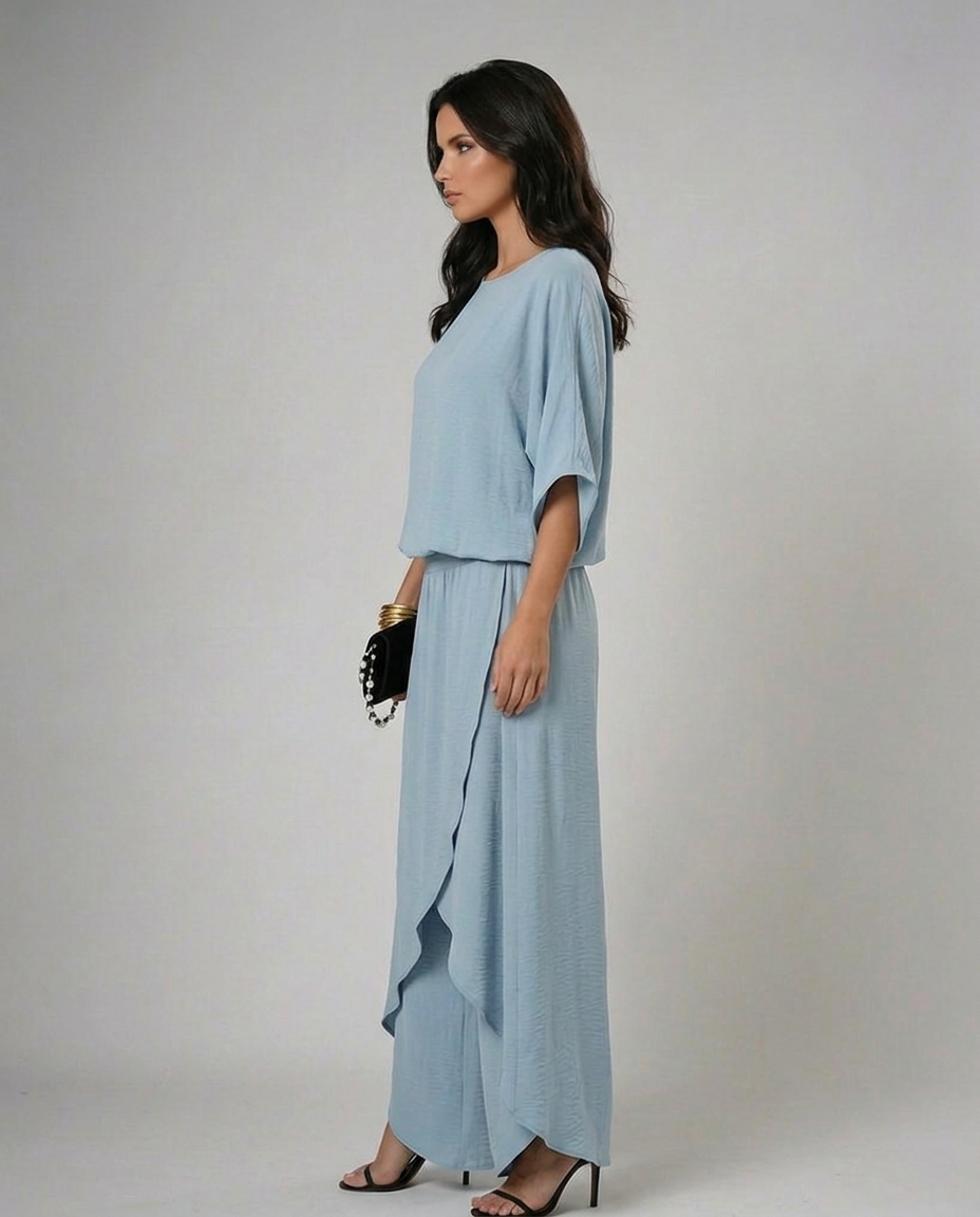 Isabel · Conjunto elegante con top y pantalón fluido