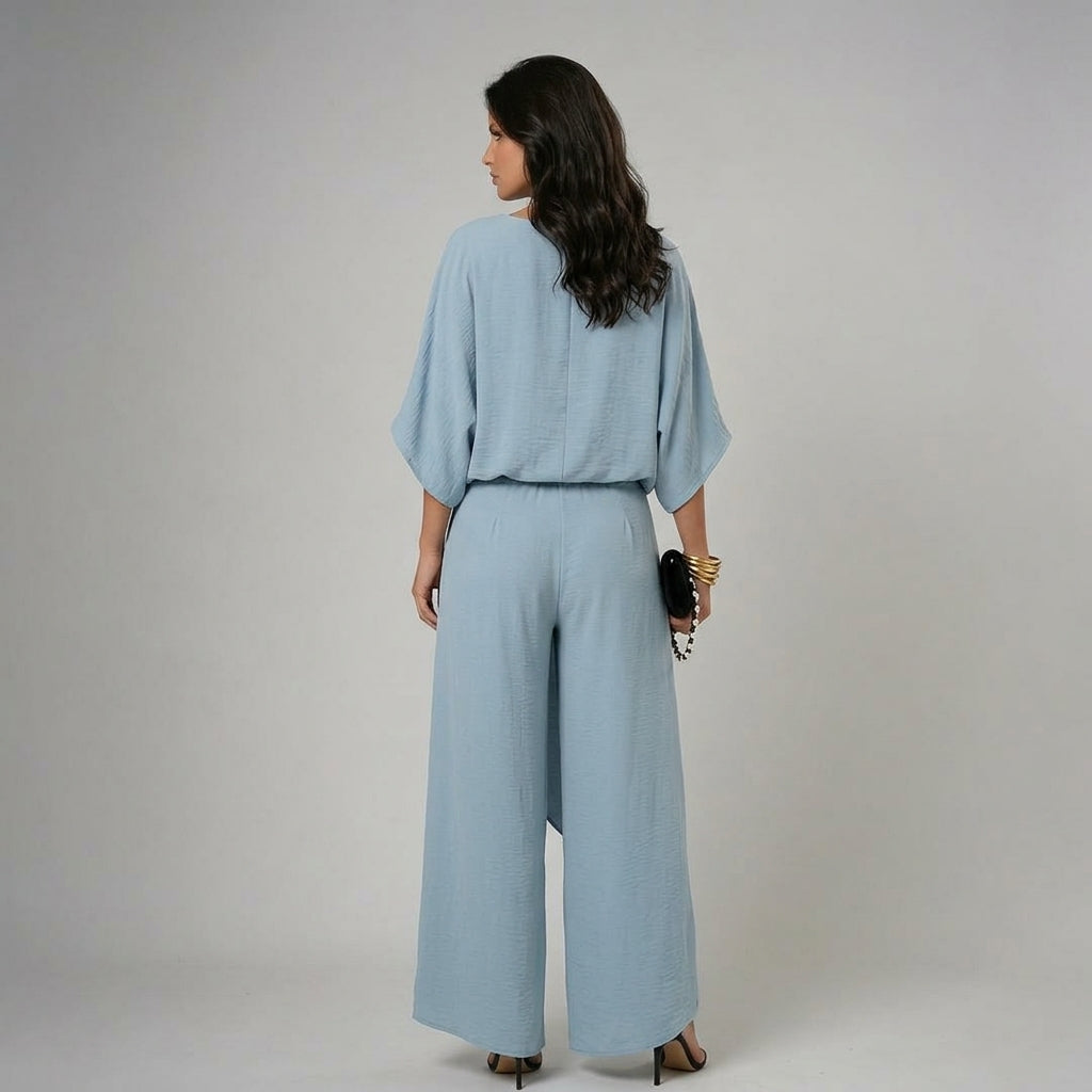 Isabel · Conjunto elegante con top y pantalón fluido