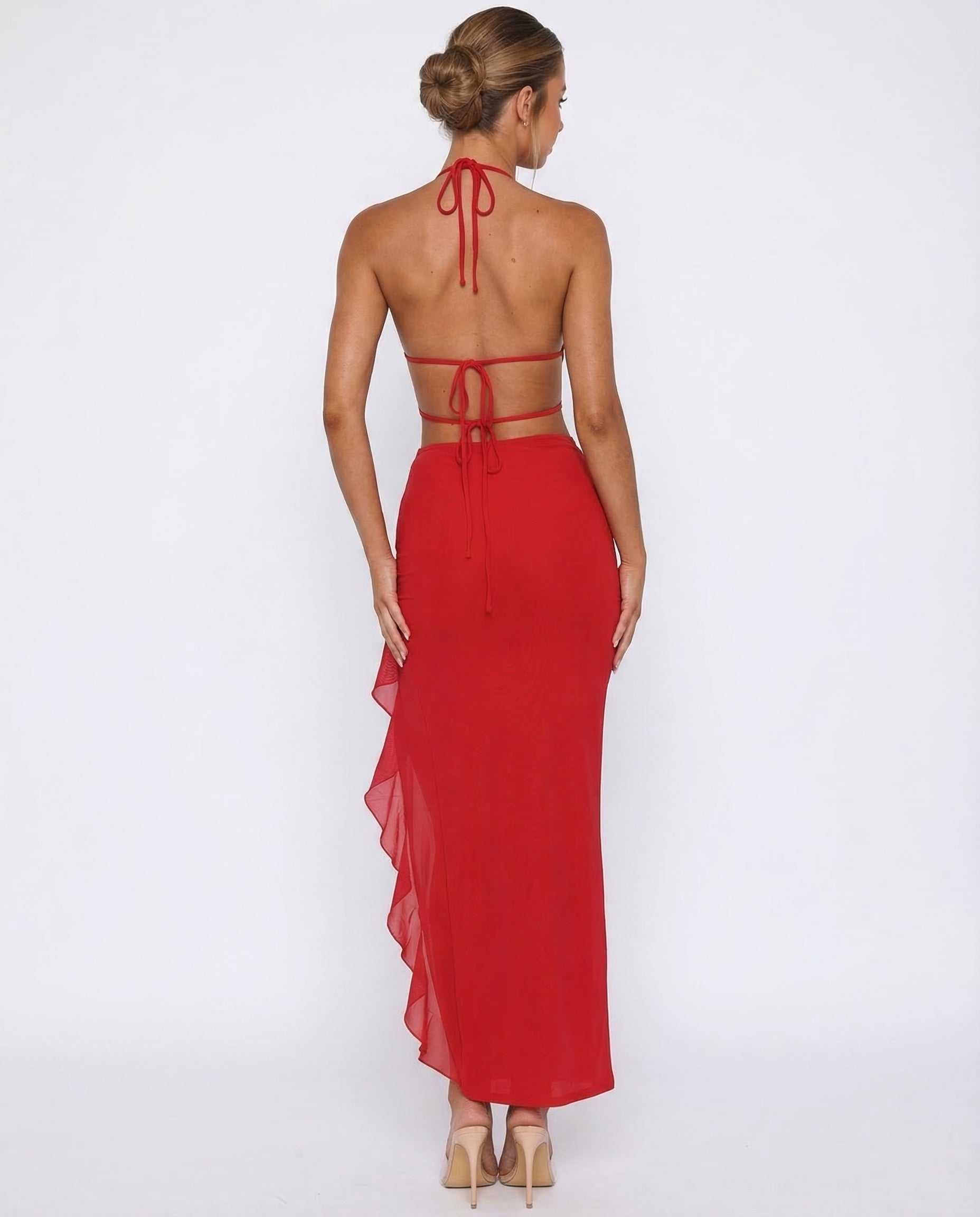 Vestido largo Cherry Crush