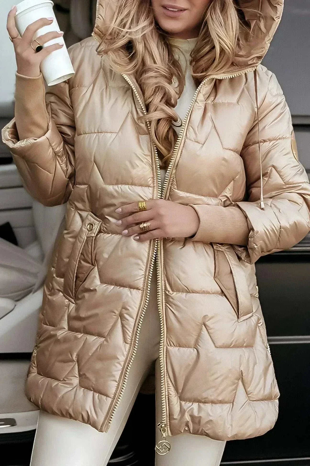 Chaqueta Larga Acolchada