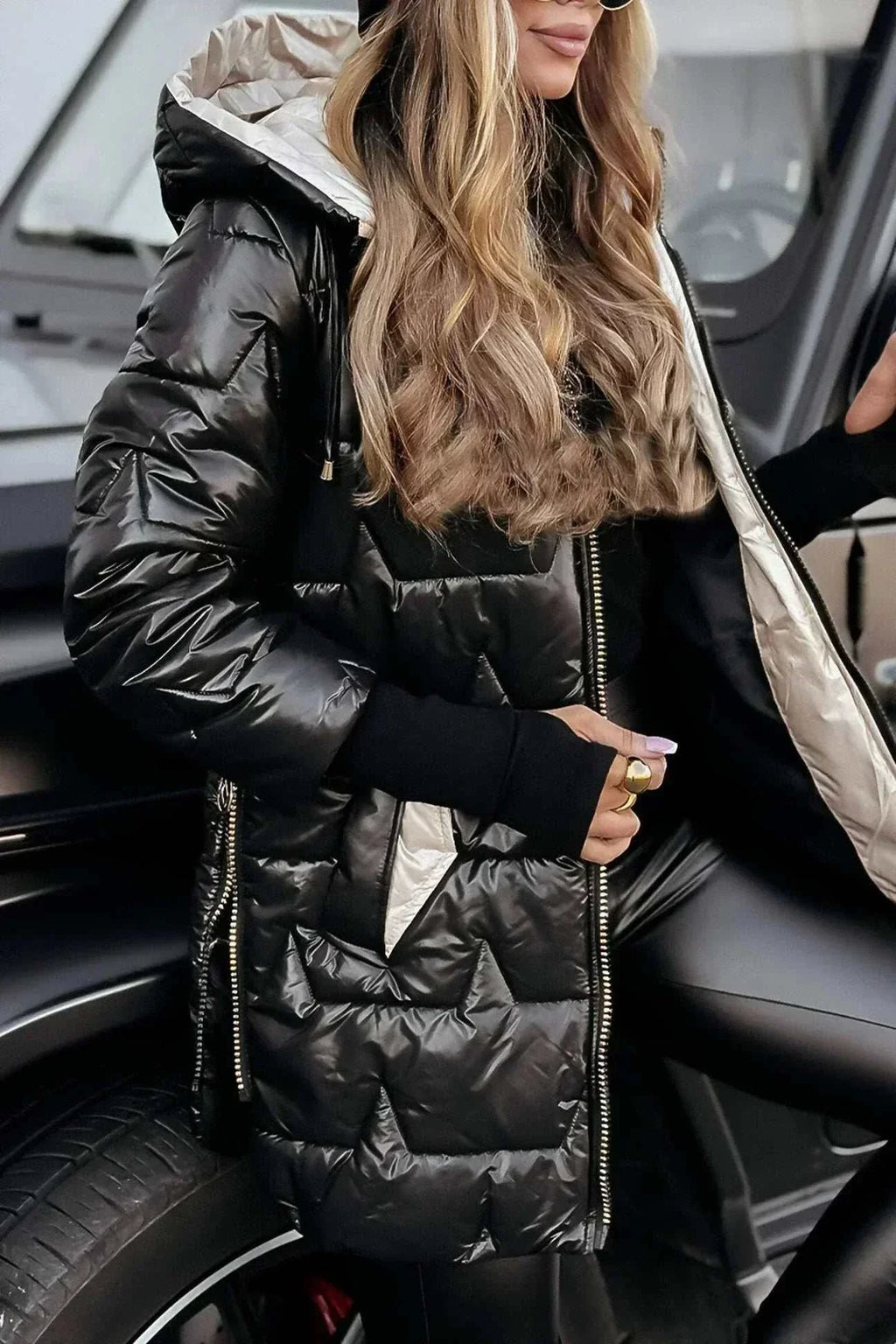 Chaqueta Larga Acolchada