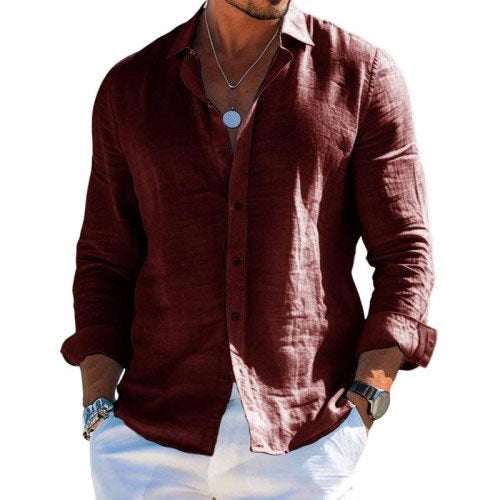 Camisa confeccionada en lino