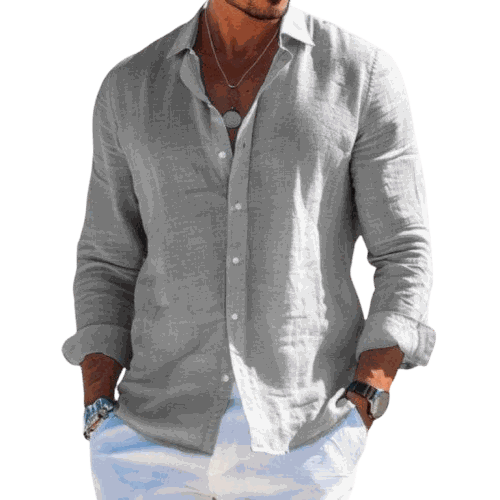 Camisa confeccionada en lino